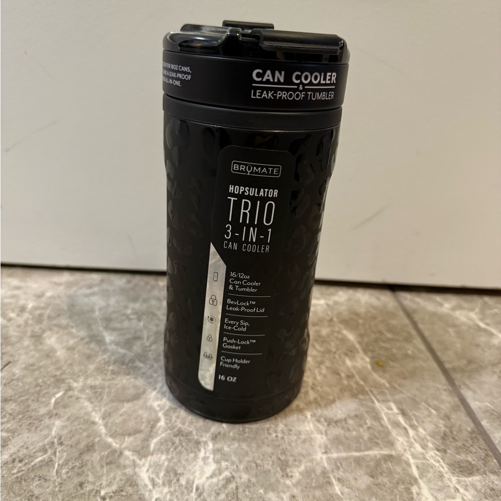 BrüMate Hopsulator Trio 3-in-1 Can Cooler - Onyx Leopard
